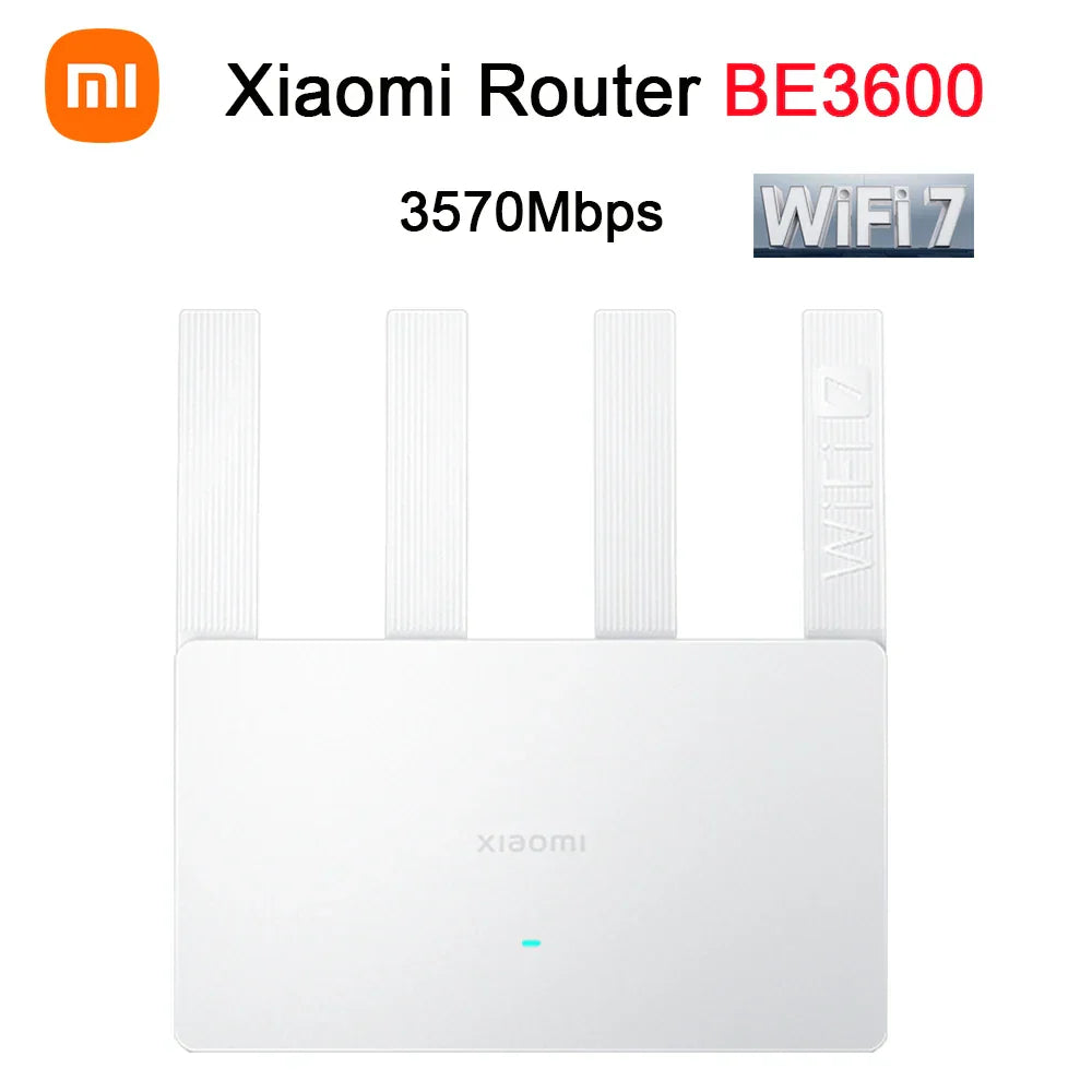 WiFi 7 BE3600 Dual Band Gaming Router 3570Mbps Mesh VPN Dual WAN LAN