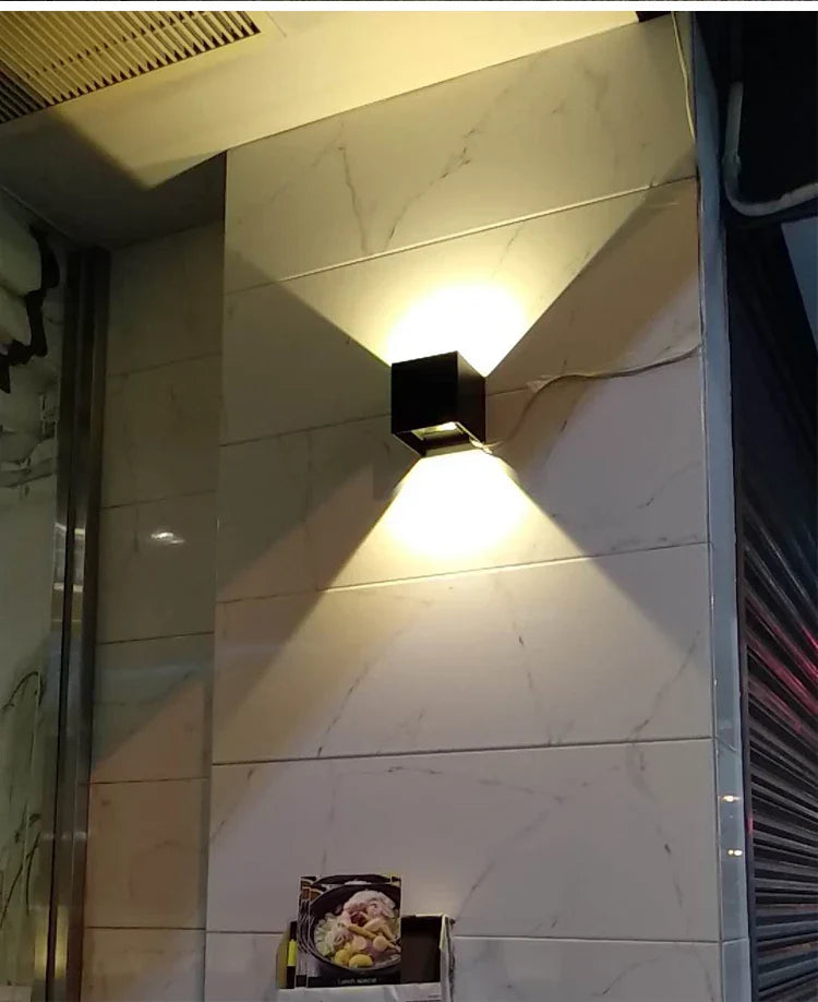 Outdoor Waterproof LED Wall Light – 12W IP65 Garden Lamp Sconce for Porch & Patio