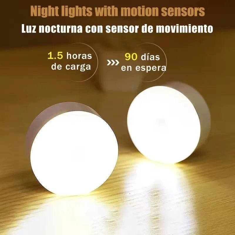 Rechargeable LED Touch Night Light USB Magnetic Wall Lamp Dimmable Portable