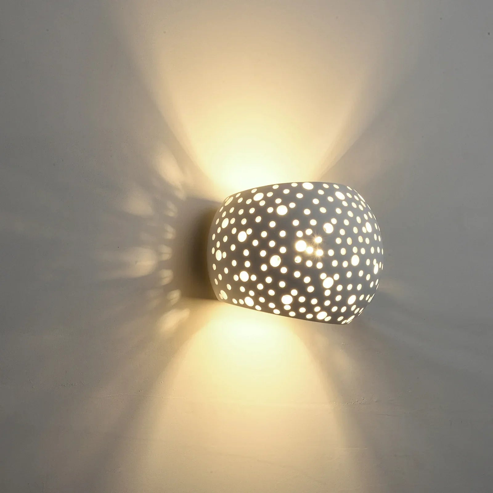 Modern LED Wall Sconce G9 Gypsum Indoor Bedroom Living Room Bedside Light