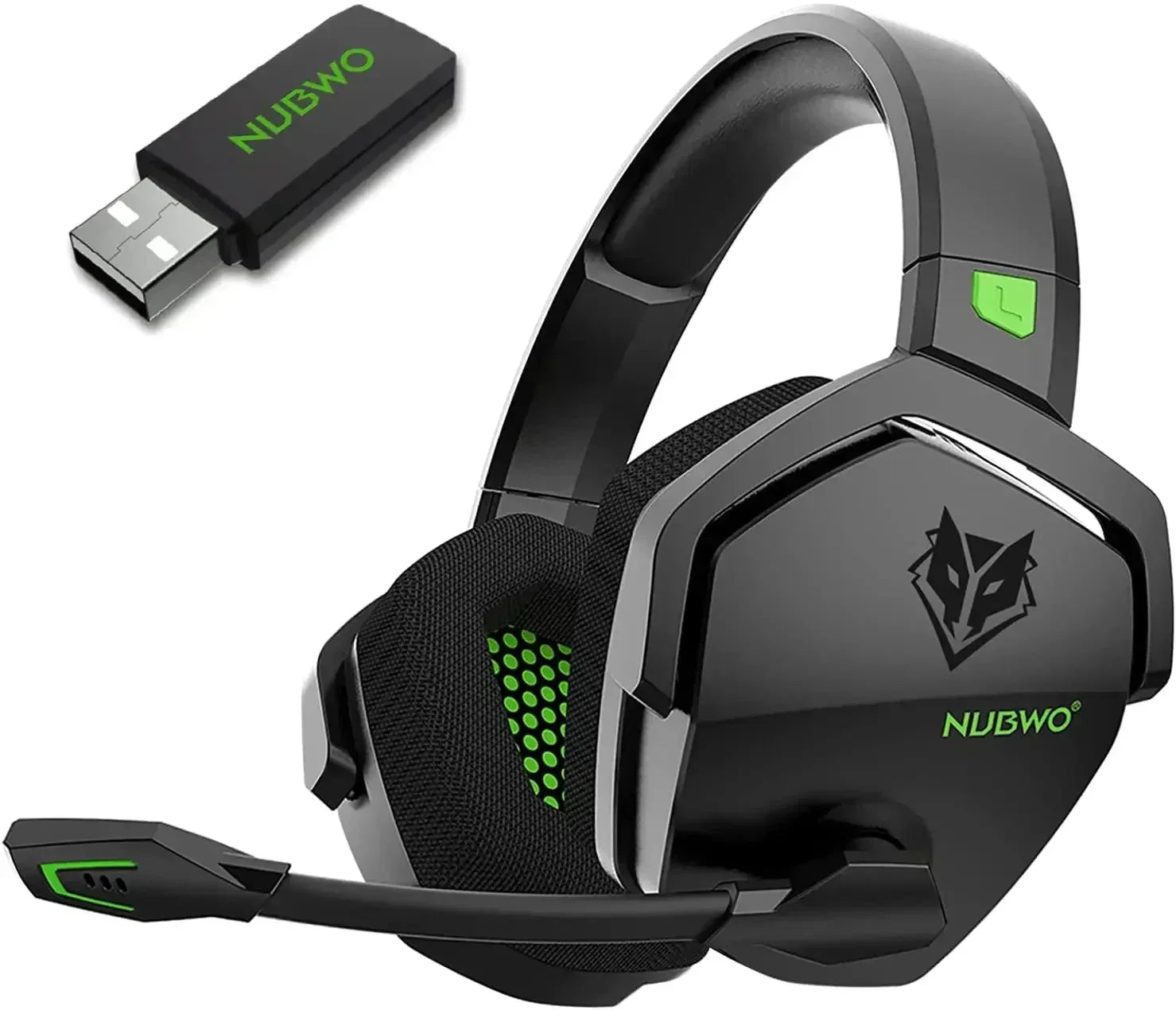 NUBWO G06 Wireless Gaming Headset Bluetooth 5.3 PS5 PC Noise Cancelling