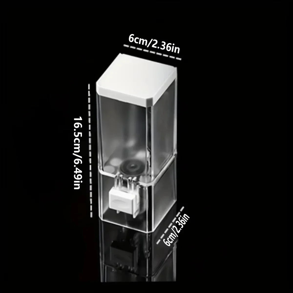 Wall-Mounted Manual Soap Dispenser Non-Perforated Traceless Bathroom Transparent