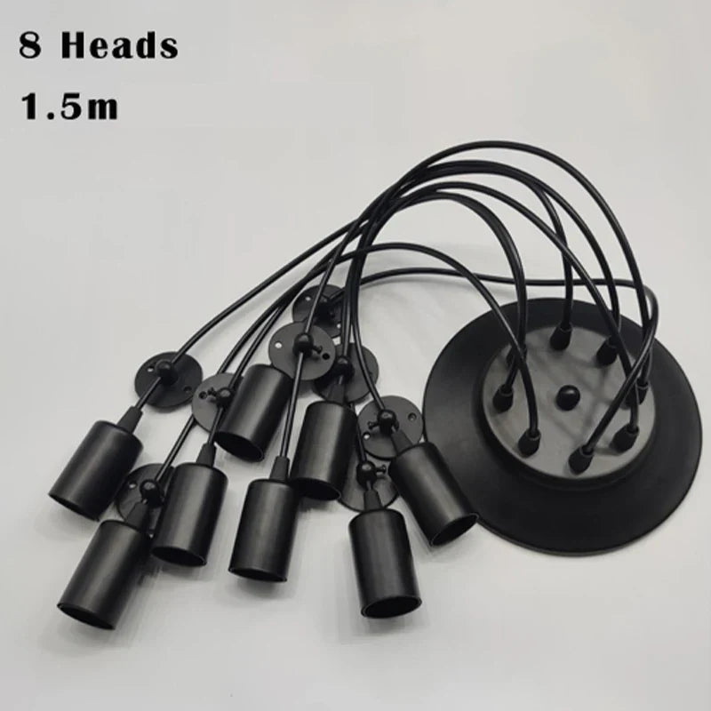 Spider Chandelier 8 Head E27 Pendant Light Vintage Industrial Ceiling Lamp