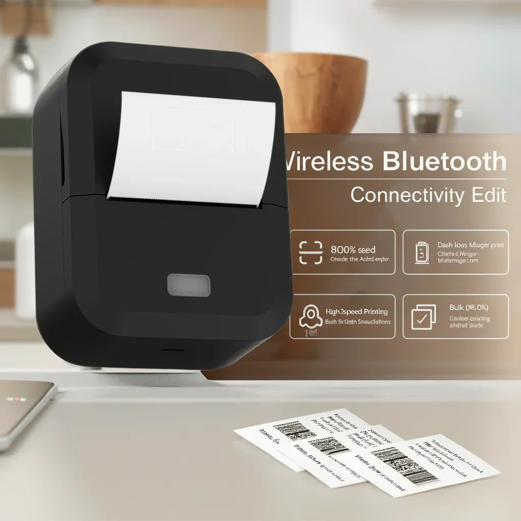 Bluetooth Thermal Label Printer Inkless Mini Sticker Maker for DIY & Gifts