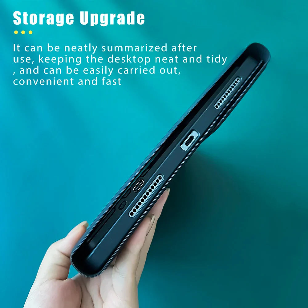 Wireless Keyboard Case with Mouse for 10.2 Tablet Touchpad Magnetic Cover