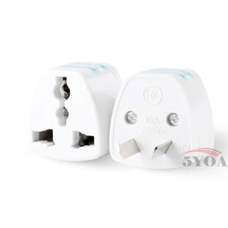 Universal Travel Plug Adapter EU US AU to UK 3 Pin AC Power Converter