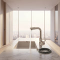Bathroom Faucet 360° Rotate Chrome Deck Mounted Single Handle Mixer Tap Hot Cold