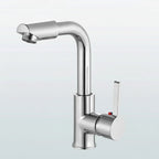 Bathroom Faucet 360° Rotate Chrome Deck Mounted Single Handle Mixer Tap Hot Cold