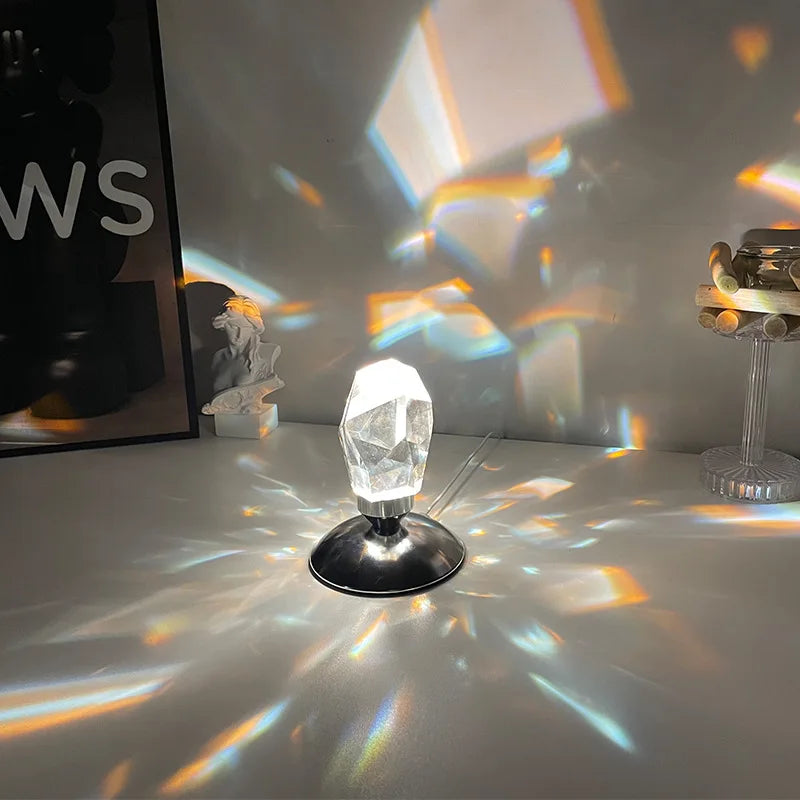 K9 Crystal Diamond Table Lamp RGB 16 Color Light for Bedroom Living Room Decor