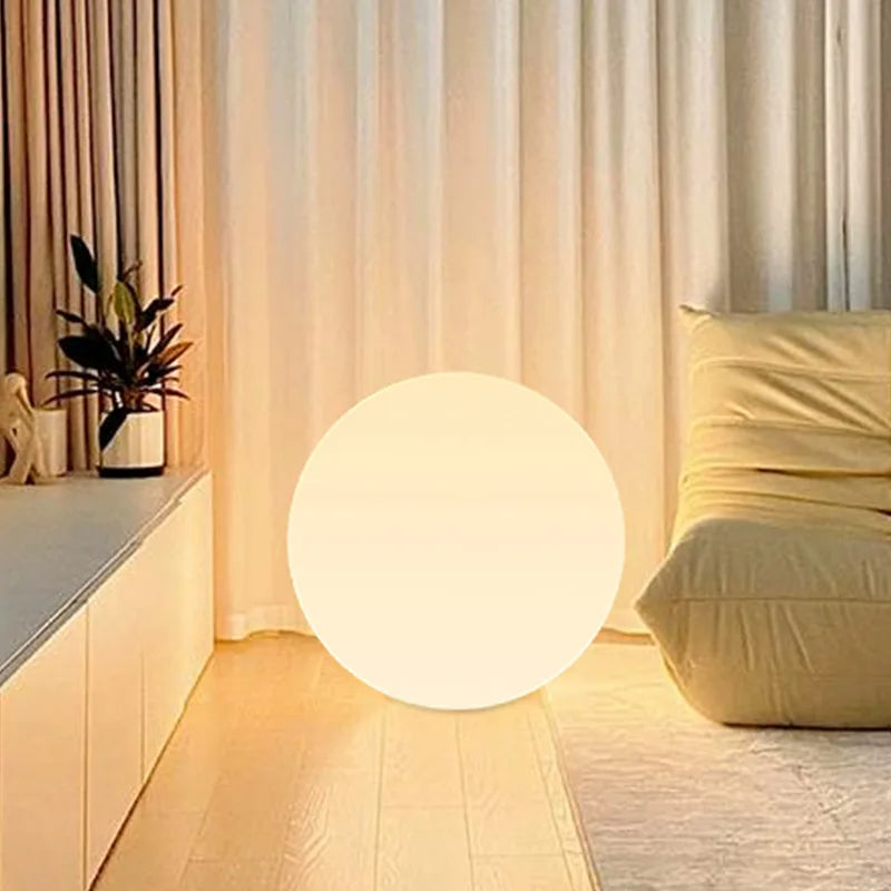 LED Ball Lamp RGB Tricolor Dimmable USB Rechargeable Globe Light for Home Decor