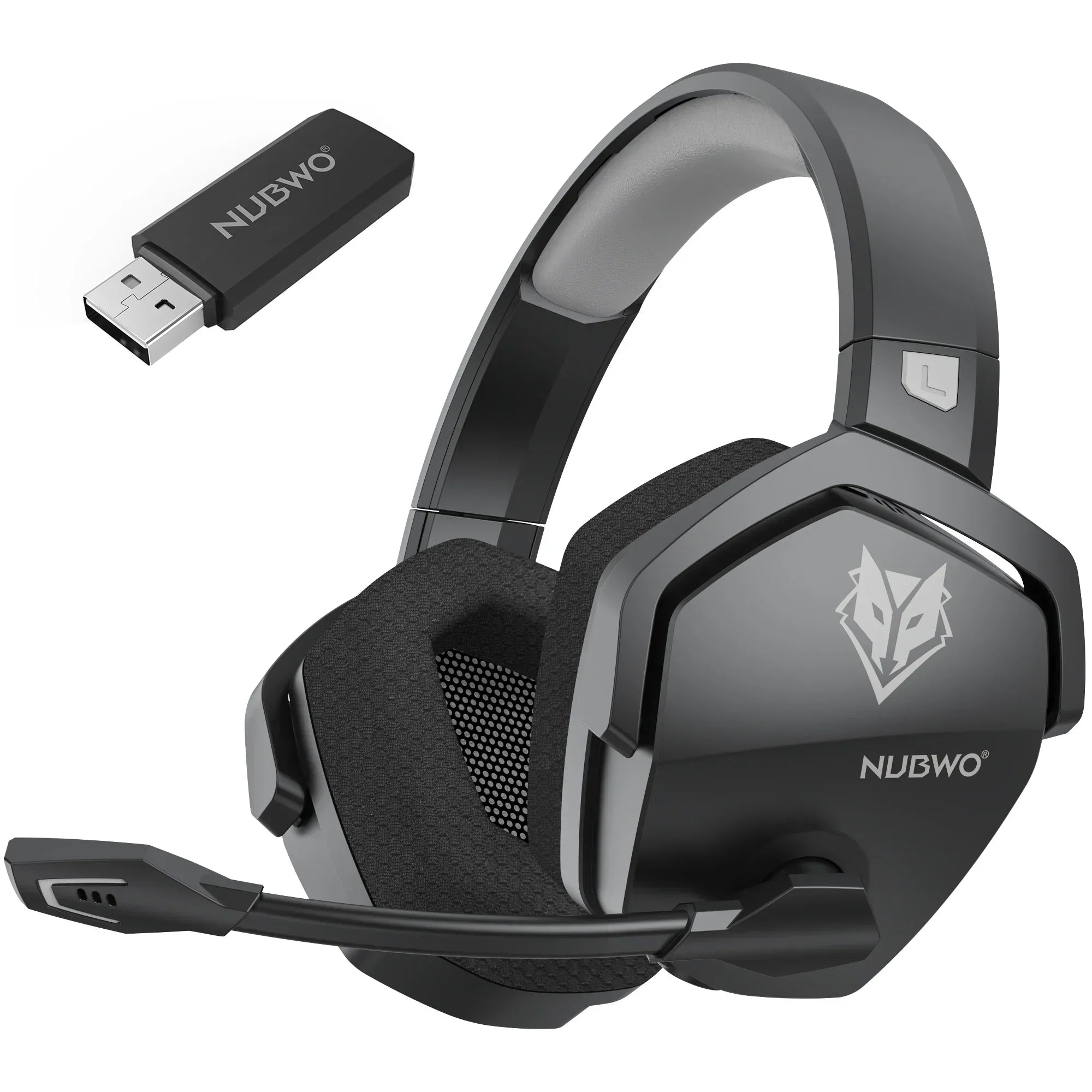 NUBWO G06 Wireless Gaming Headset Bluetooth 5.3 PS5 PC Noise Cancelling