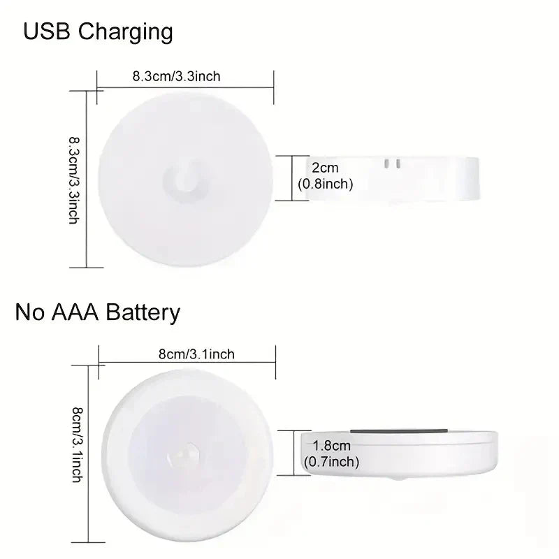 Wireless LED Button Night Light – Motion Sensor Lamp for Bedroom, Closet, Stairs
