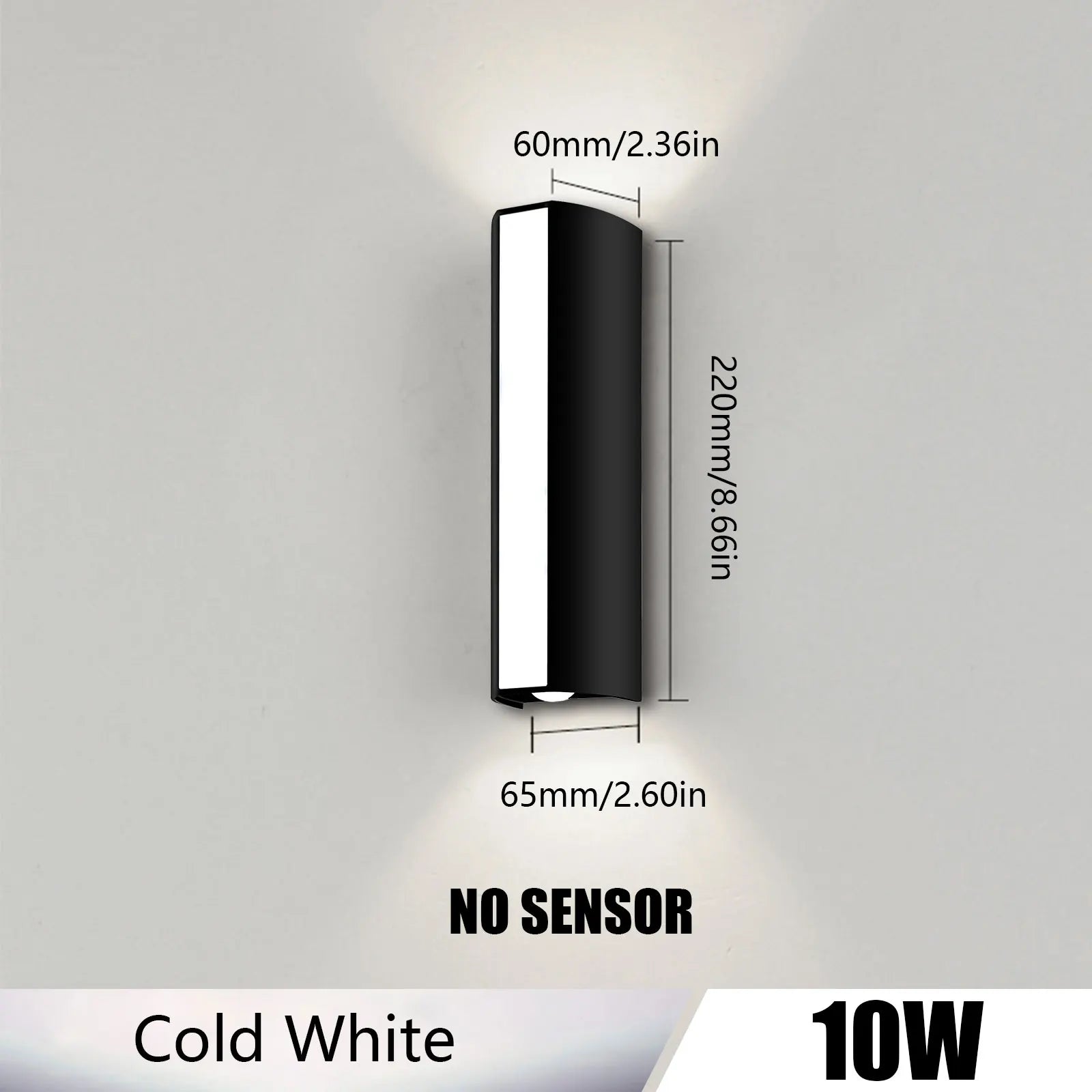 Outdoor LED Wall Light – 10W IP66 Waterproof Lamp for Home Exterior & Garden Decor