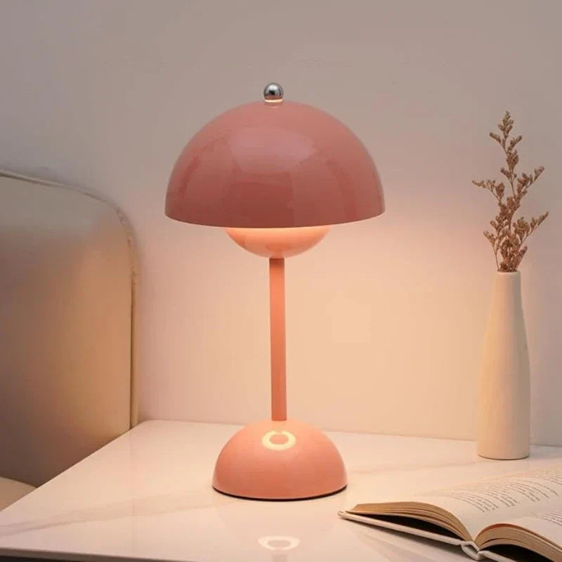 Modern Mushroom Night Light Touch Color Changing LED Bedside Lamp for Home Décor