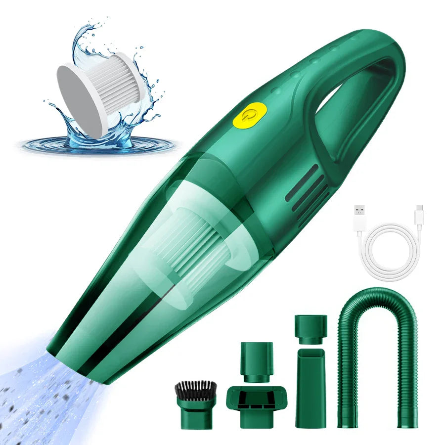 Wireless Mini Car Vacuum Cleaner Strong Suction Portable Handheld Blower