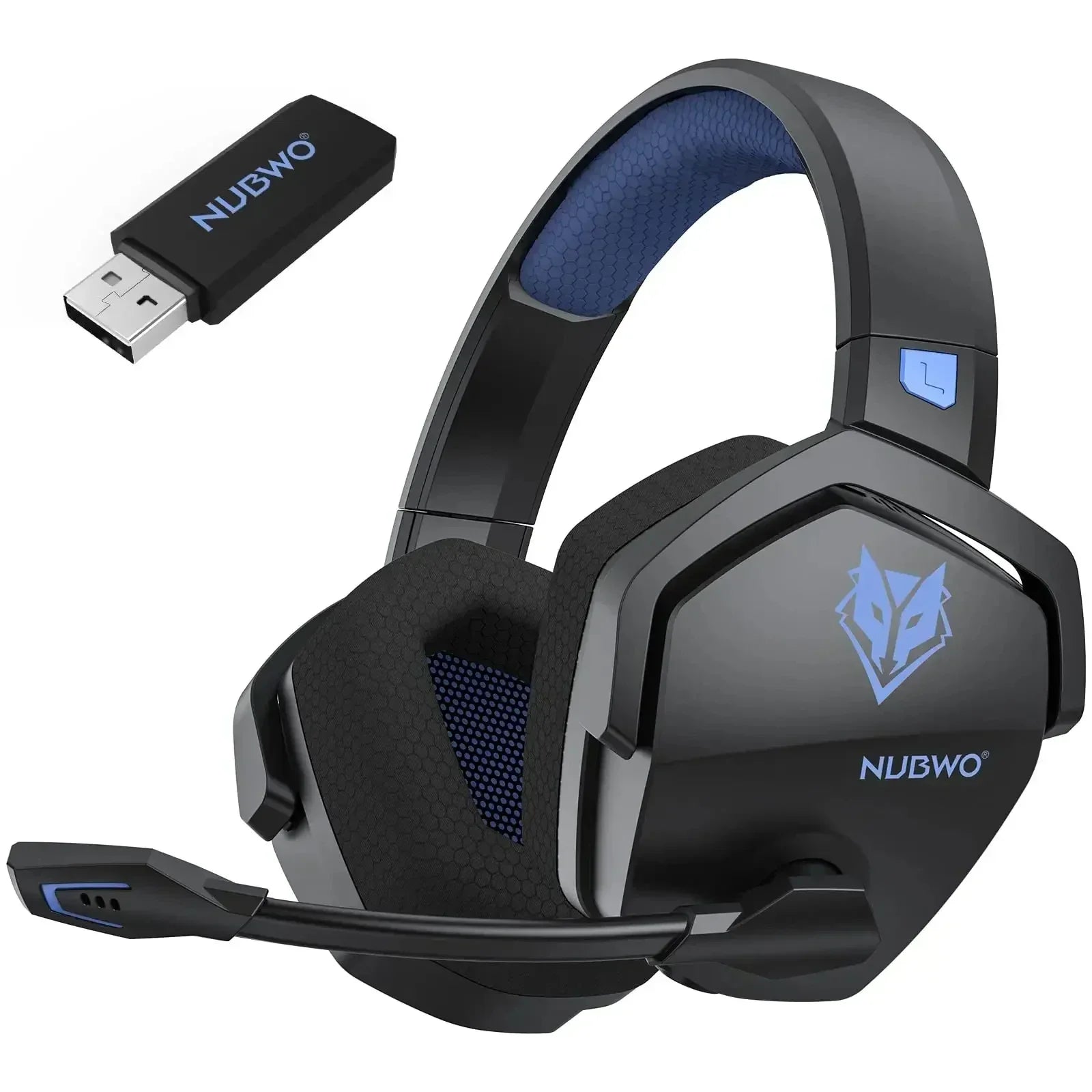 NUBWO G06 Wireless Gaming Headset Bluetooth 5.3 PS5 PC Noise Cancelling