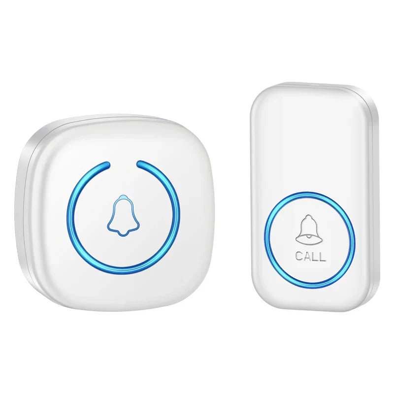 Wireless Doorbell Long Range 300M Smart Door Chime with 60 Melodies Plug-In Receiver