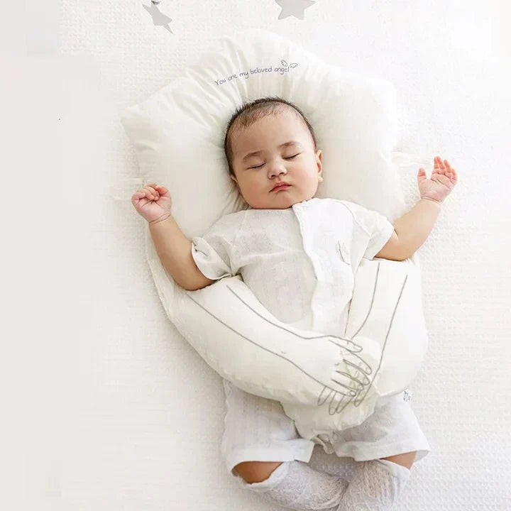 Baby Anti Flat Head Pillow Organic Cotton Infant Sleeping Support Cushion