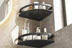 Stainless Steel Tension Shower Caddy Corner Shelf Bathroom Organizer Storage
