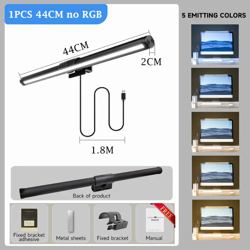 LED Monitor Light Bar USB Stepless Dimming Desk Lamp Screen Backlight Office