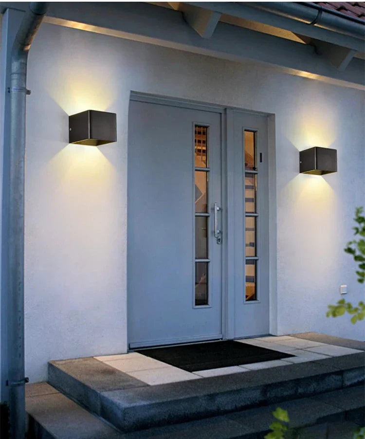 Outdoor Waterproof LED Wall Light – 12W IP65 Garden Lamp Sconce for Porch & Patio
