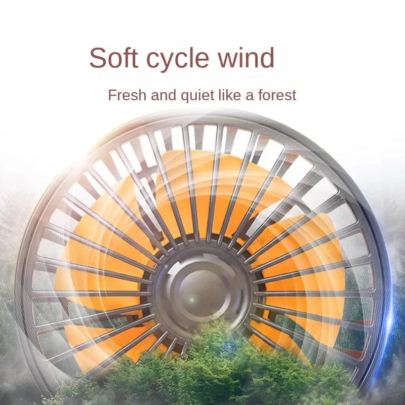Car Cooling Fan Dual Head 360° Rotating 12V/24V USB