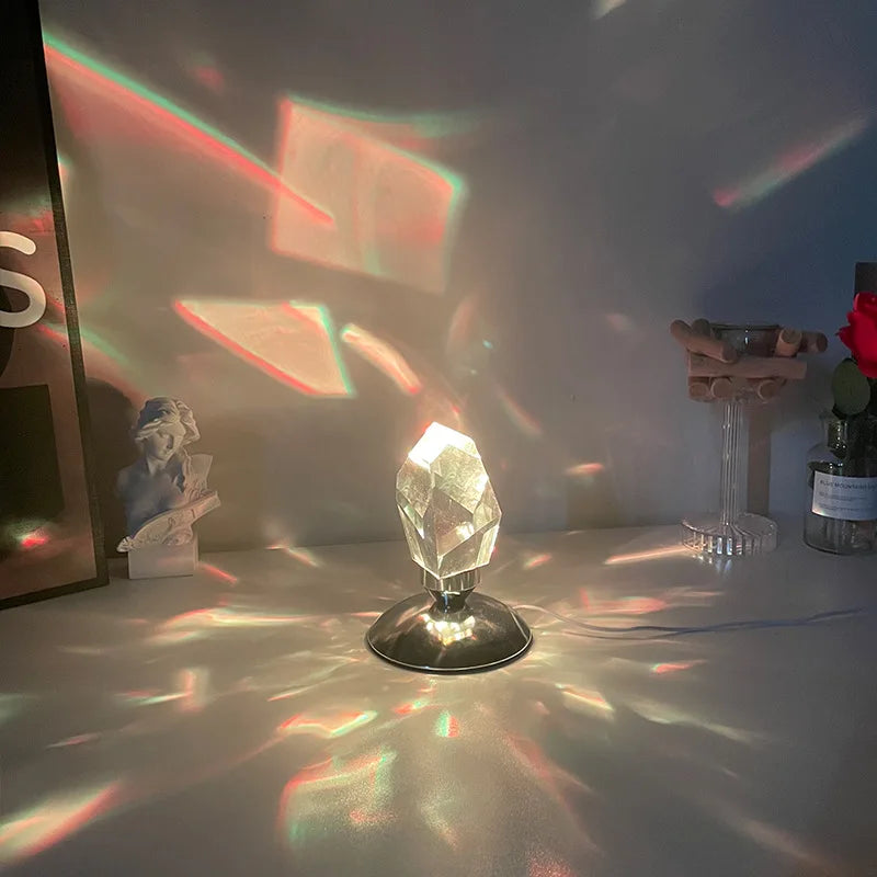 K9 Crystal Diamond Table Lamp RGB 16 Color Light for Bedroom Living Room Decor