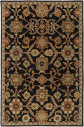 Salix Hand Tufted Black Wool Rug