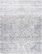 Barny Gray Denim Washable Rug - Clearance