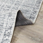Barny Gray Blue Washable Rug - Clearance