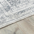 Barny Gray Blue Washable Rug - Clearance