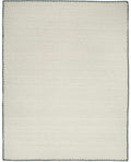Ayumu Off White Hand Woven Wool Area Rug - Clearance