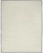 Ayumu Off White Hand Woven Wool Area Rug - Clearance