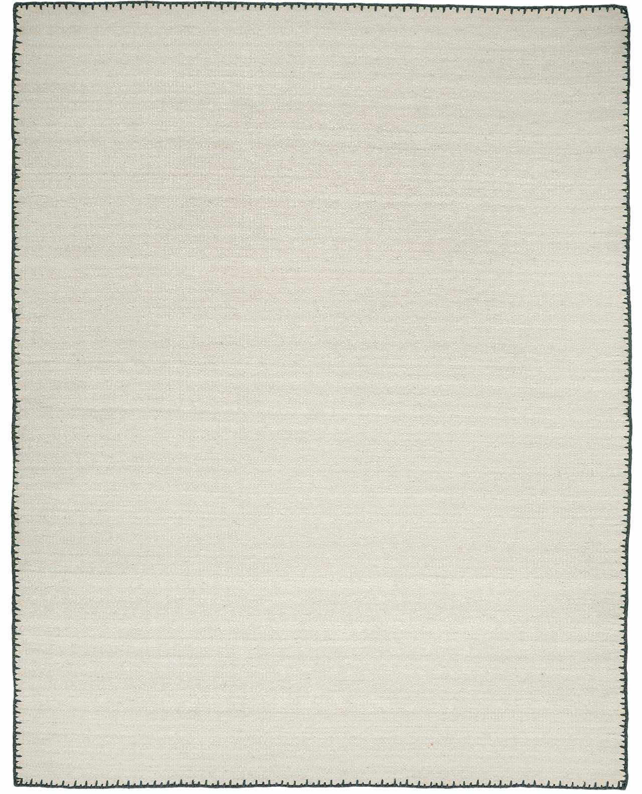 Ayumu Off White Hand Woven Wool Area Rug - Clearance