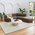 Ayumu Off White Hand Woven Wool Area Rug - Clearance