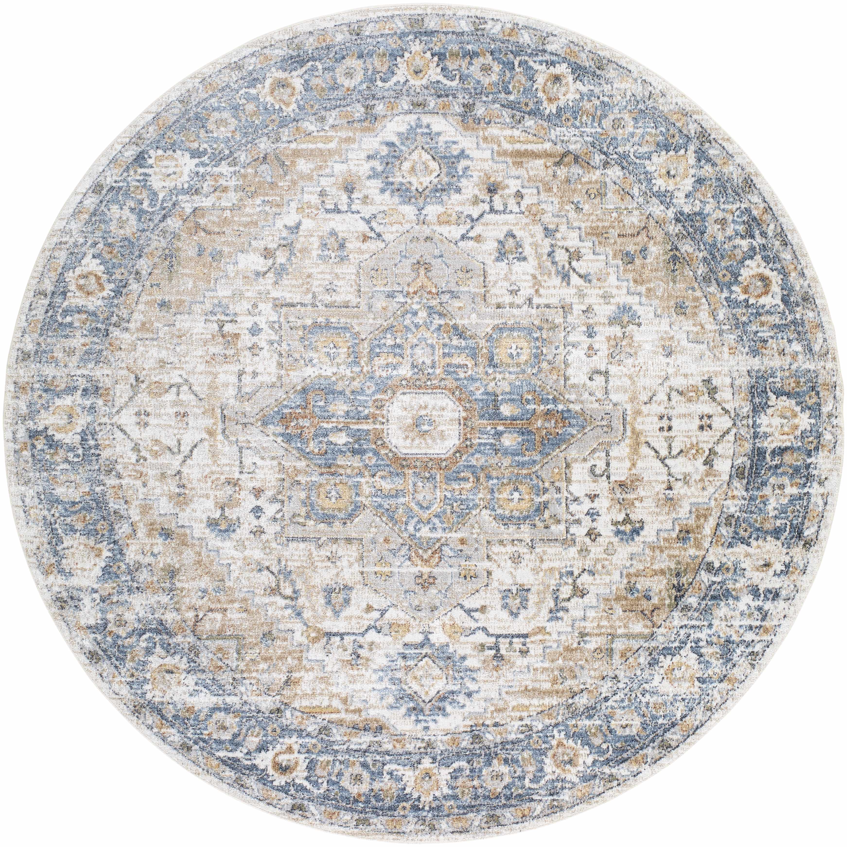 Ezri Cream Washable Area Rug