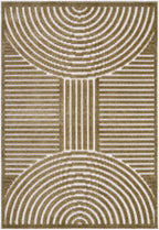 Deron Khaki Washable Area Rug