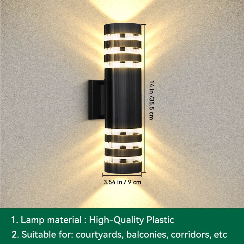 LED Outdoor Waterproof Wall Light Decor Socket External Stairs Fitter Holder E27 Lighting Bedroom Fixture Home Lamp Wall Street