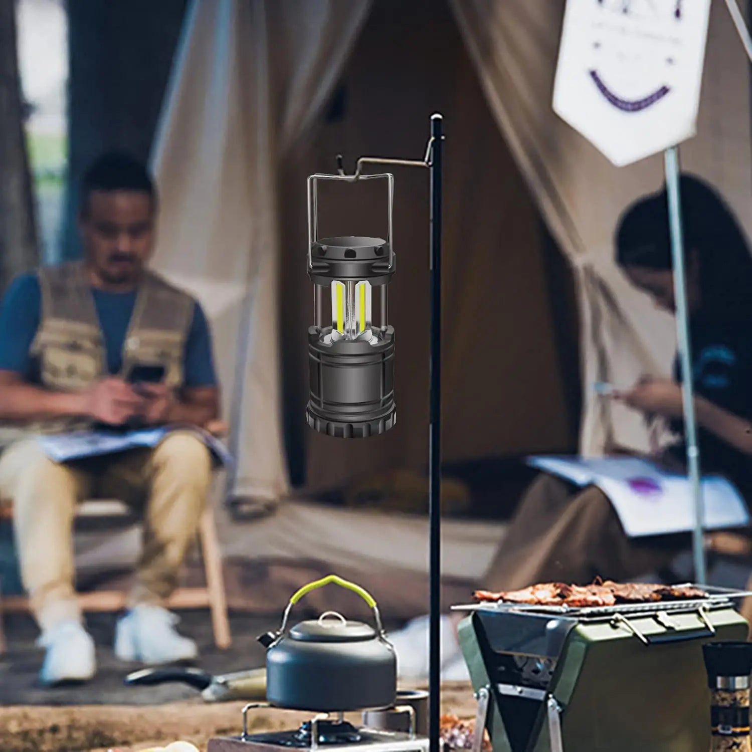 LED Camping Lantern Battery Powered Waterproof Emergency Light for Power Outages