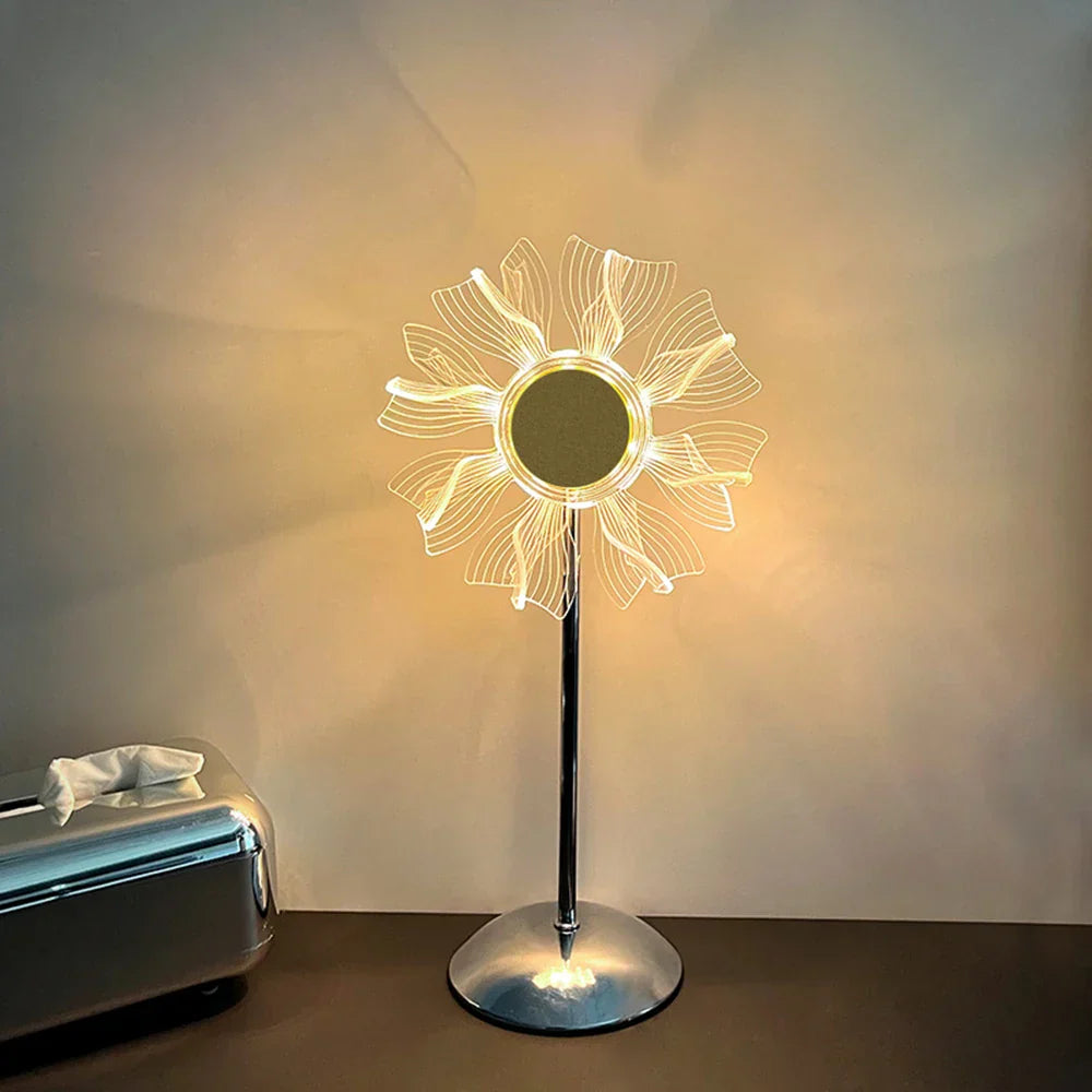 Sunset Projection Lamp Rainbow LED Night Light USB Photography Wall Decor