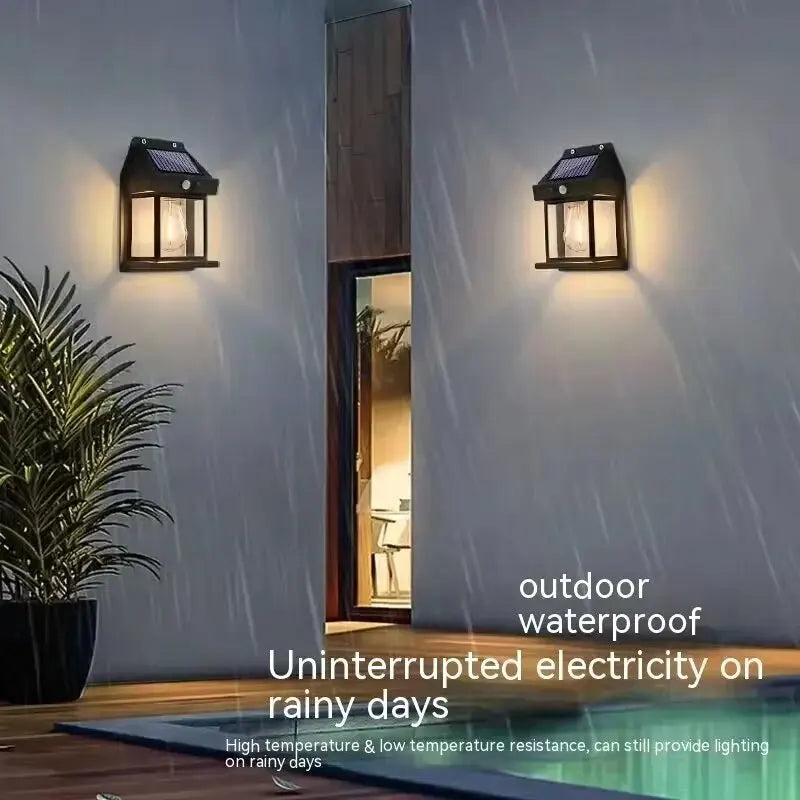 Powerful Solar Wall Light – Waterproof LED Fence Lamp with Light Sensor Outdoor