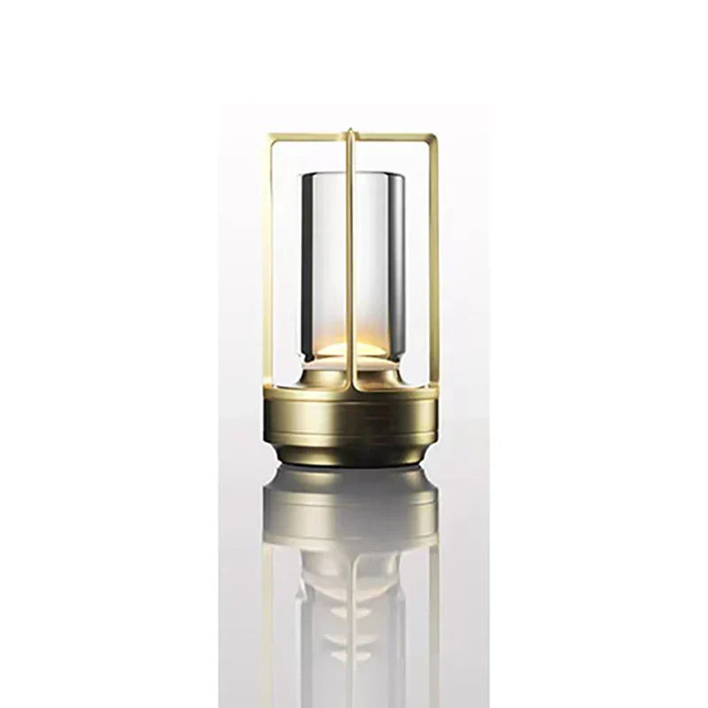 LED Crystal Table Lamp Touch Dimmable Rechargeable Bedside Night Light Decor