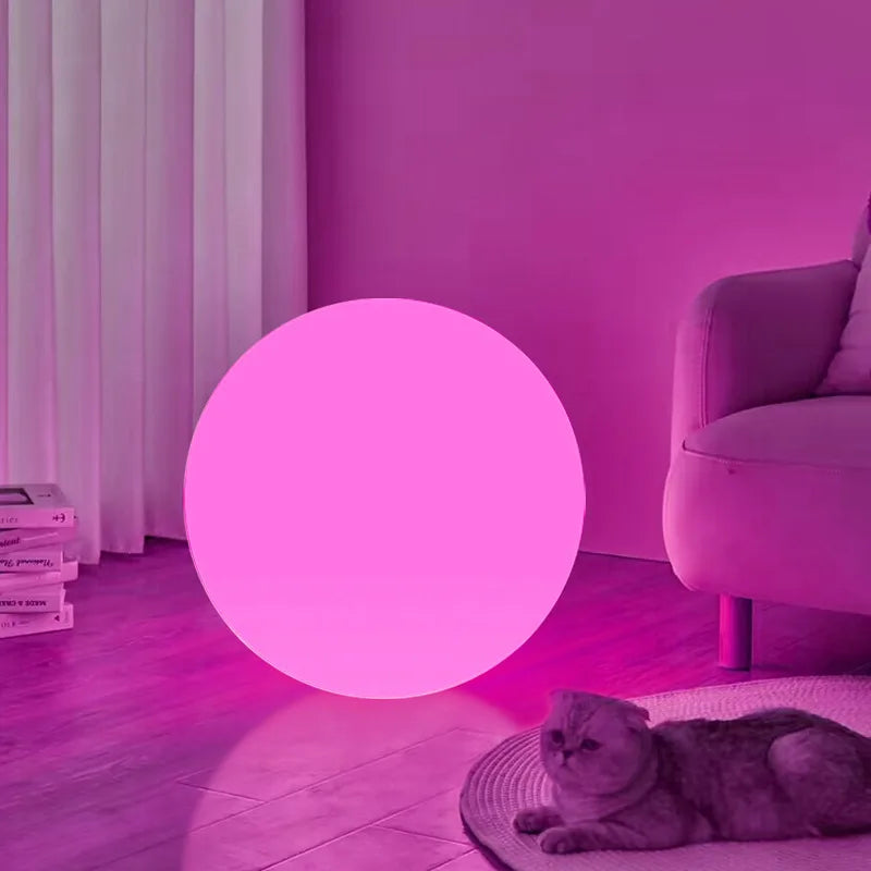 LED Ball Lamp RGB Tricolor Dimmable USB Rechargeable Globe Light for Home Decor