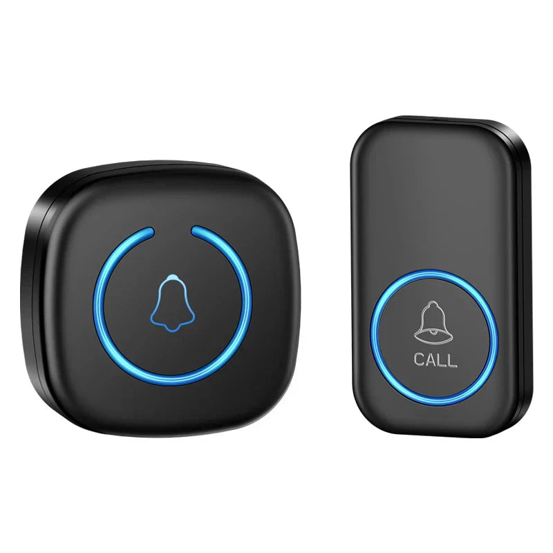 Wireless Doorbell Long Range 300M Smart Door Chime with 60 Melodies Plug-In Receiver