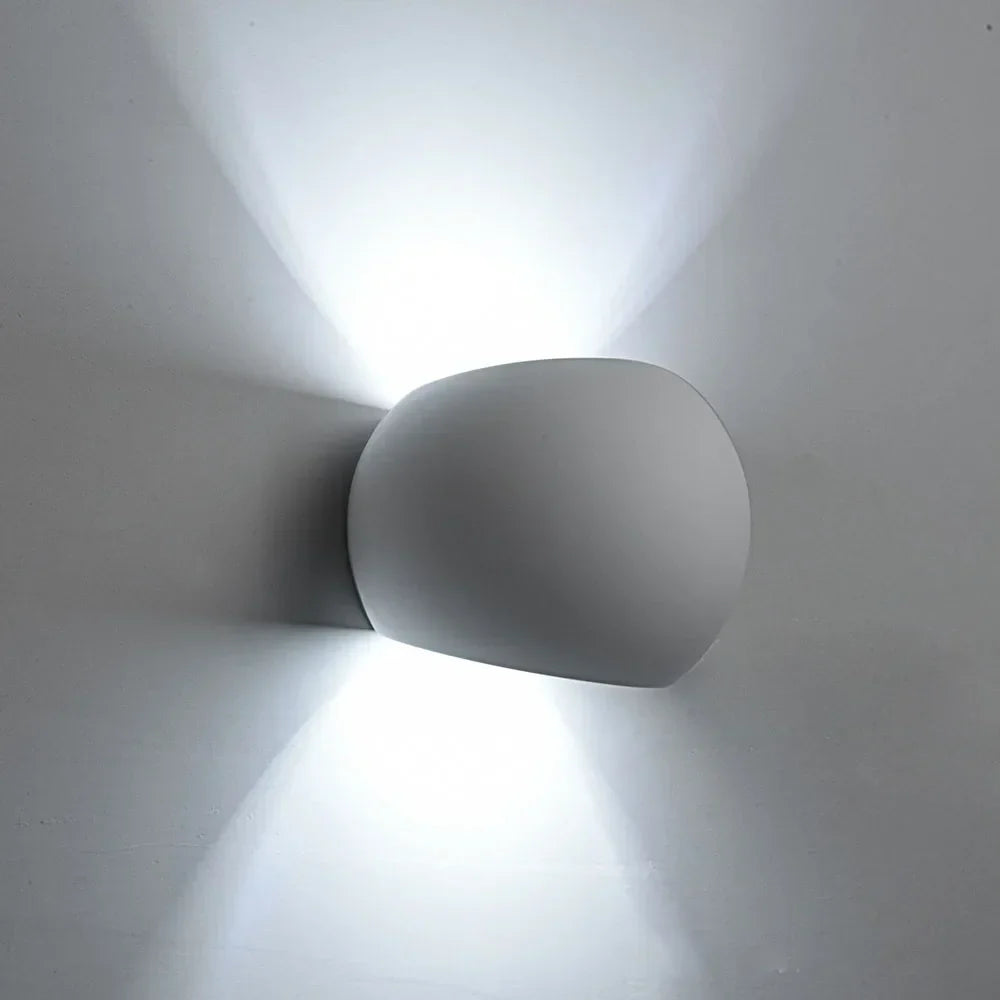 Modern LED Wall Sconce G9 Gypsum Indoor Bedroom Living Room Bedside Light