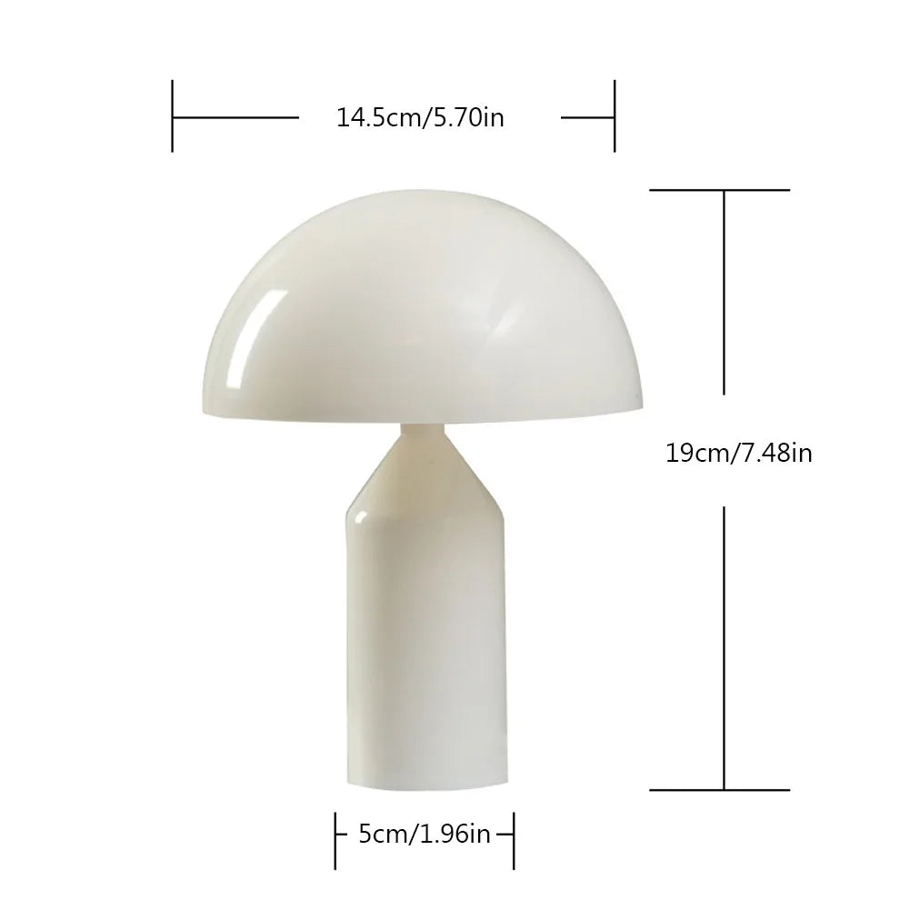 Mushroom Nightstand Lamp Color Changing Dimmable Battery Bedside Light Decor