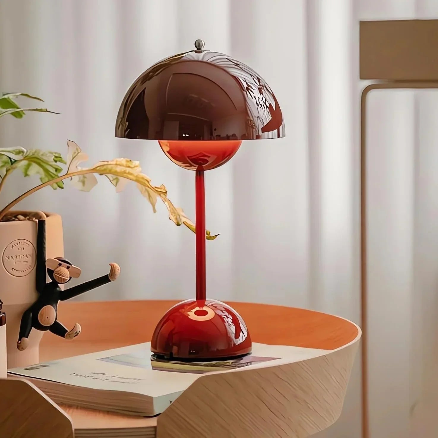 Modern Mushroom Night Light Touch Color Changing LED Bedside Lamp for Home Décor