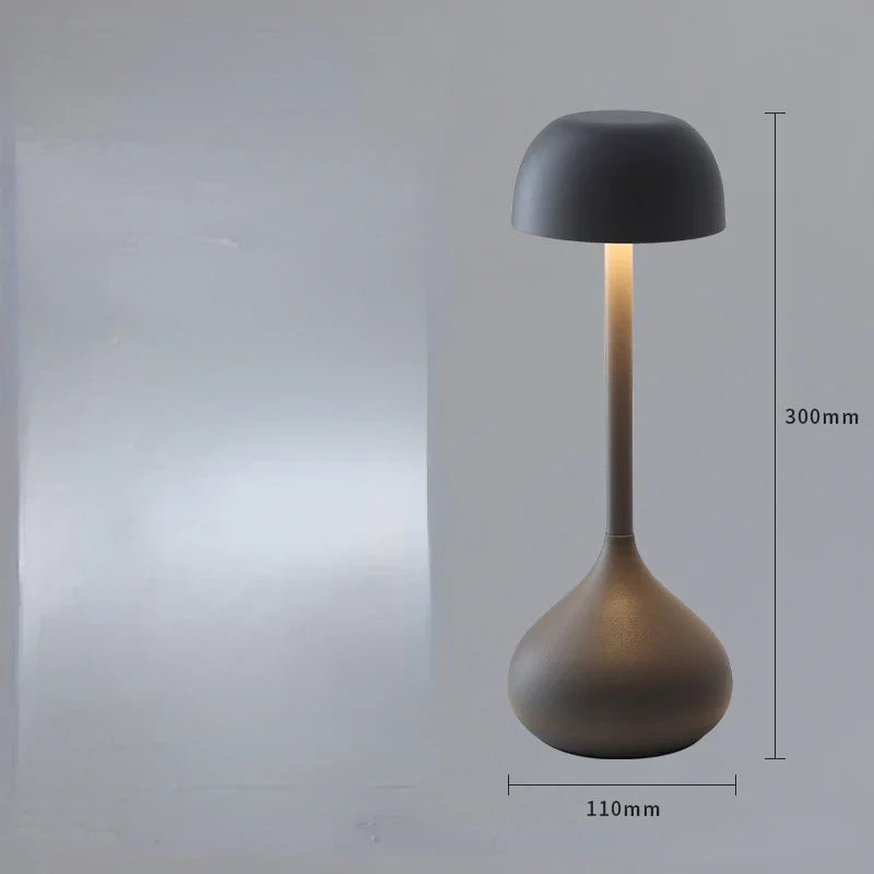 Touch Dimmable Mushroom Table Lamp Portable Rechargeable Night Light Bedside Desk