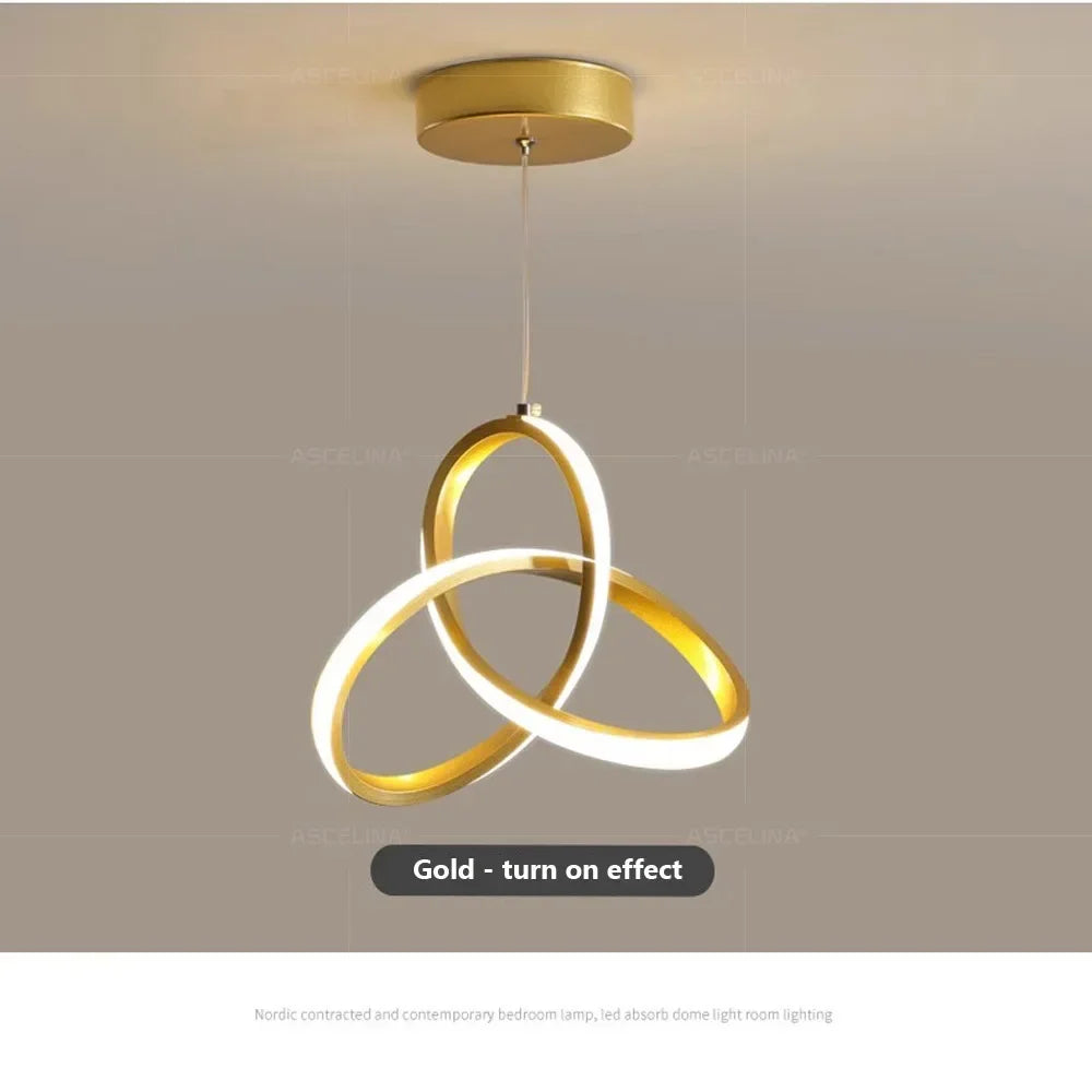 Moktan Sabai Nordic LED Pendant Lamp – Modern Ceiling Light for Dining & Living Room