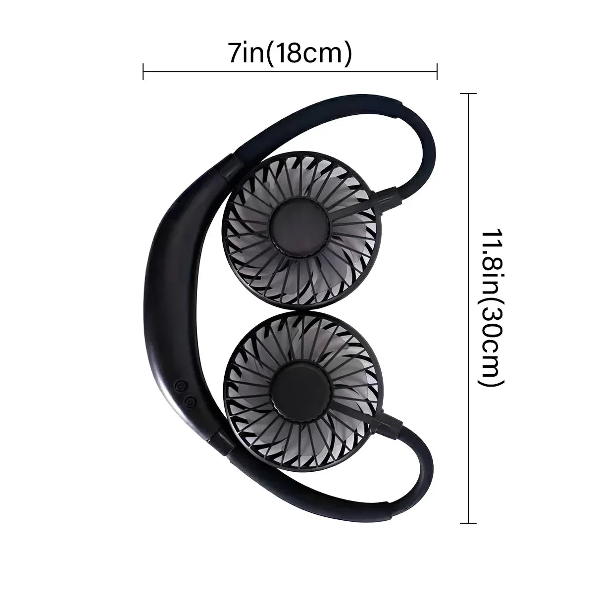 Portable Mini Fan ZY-A1 3-Speed 1200mAh Type-C Rechargeable